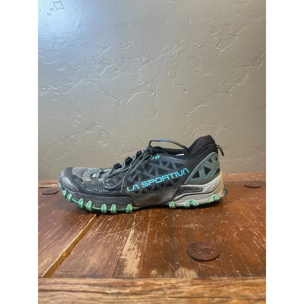 La Sportiva Bushido II Trail Running Shoes Womens 9.5 Blue Sneakers Hiking MTN